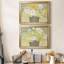 Table Bouquet I - ensemble de 2 peintures encadrées-2107848541-2107848542
