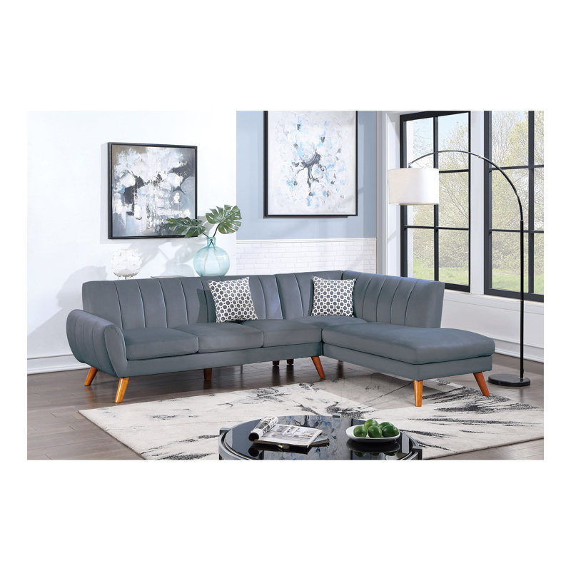Canapé modulaire - 2 pièces, Gris foncé