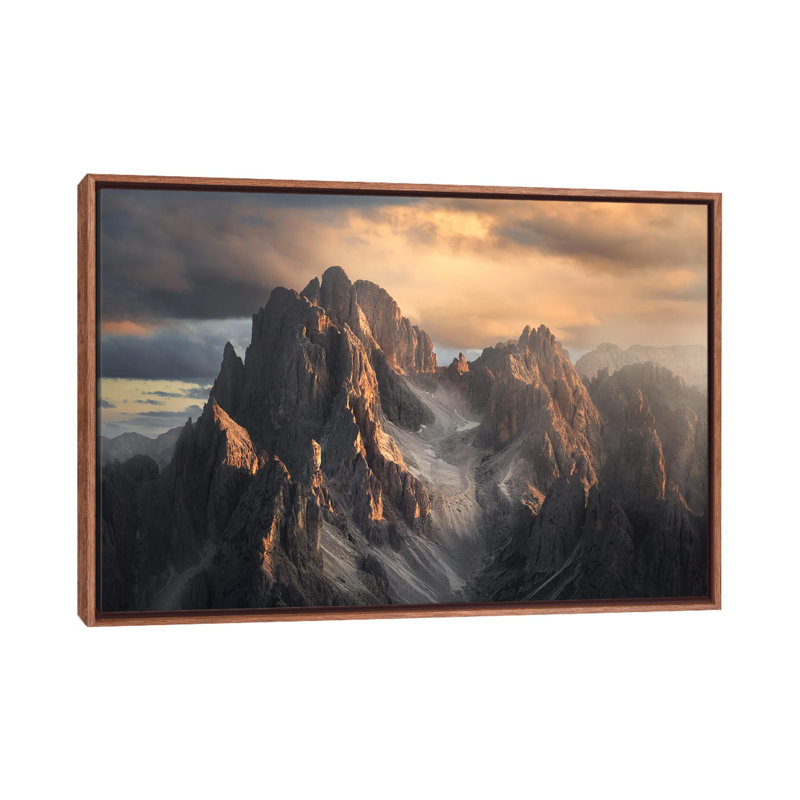 Light On The Path by Andrey Omelyanchuk - Print on Canvas, Brown Floater Frame, 66.04 cm H x 45.72 cm W