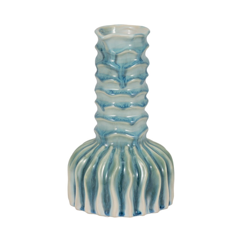 Stoneware Vase - Perfect For Stylish Decor, 9" H x 6" W x 6" D