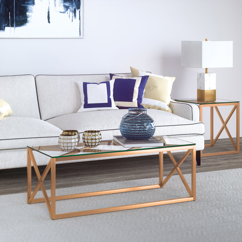 Frame Coffee Table, Brass