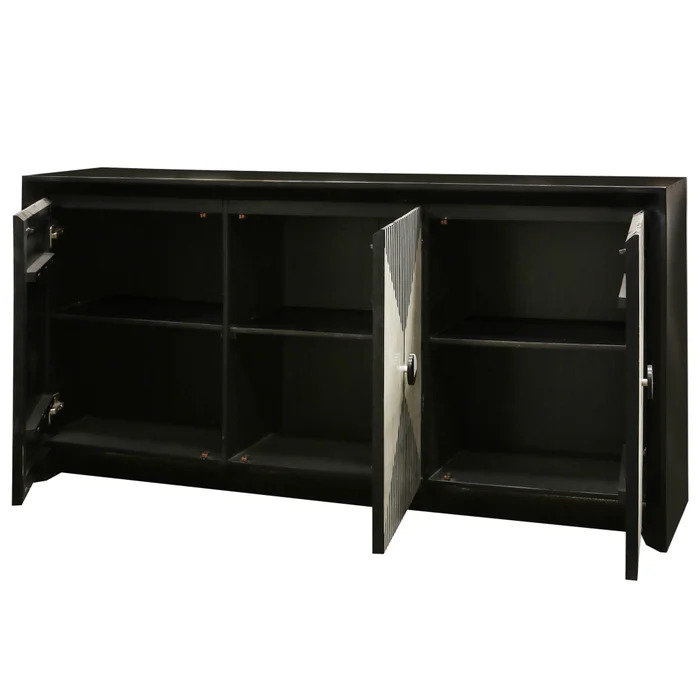 Buffet 3 portes Marais - Noir