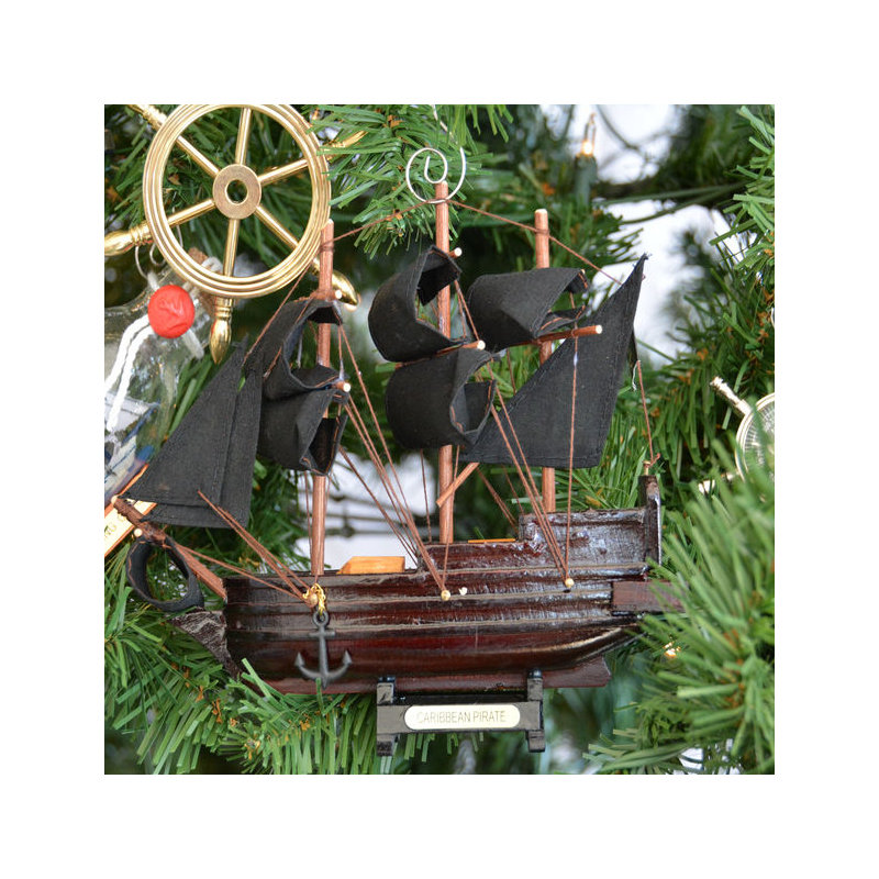 Ornement d’arbre de noël pour bateau pirate