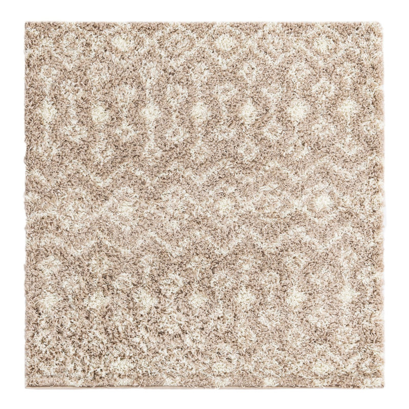 Tapis brun clair Griego, Carré 4 pi 1 po