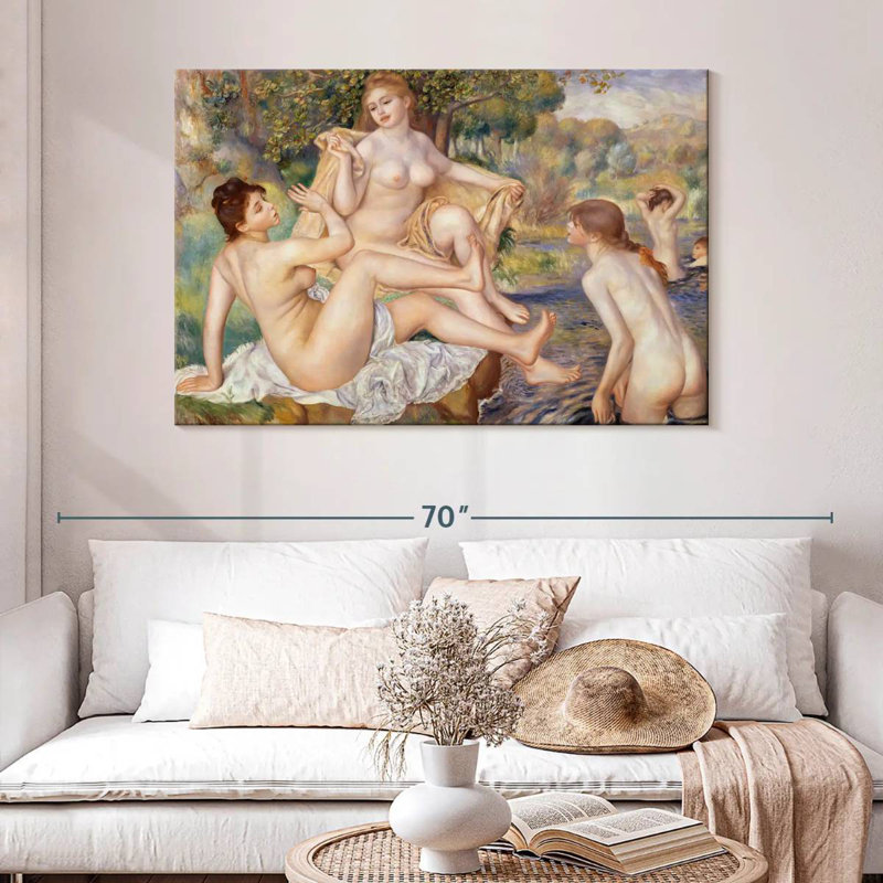 Leisha The Large Bathers, H 32 po x l 48 po