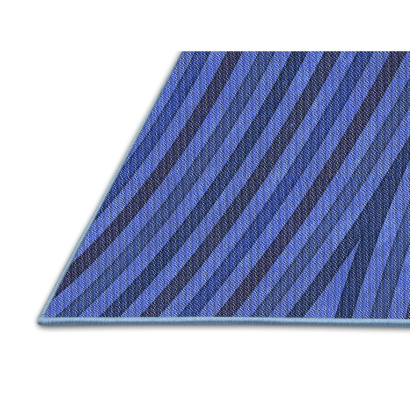 Tapis abstrait bleu, Rectangle 5 pi x 8 pi