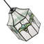 21cm H Glass Rectangle Pendant Shade ( No Direct Attachment Method ) in Green