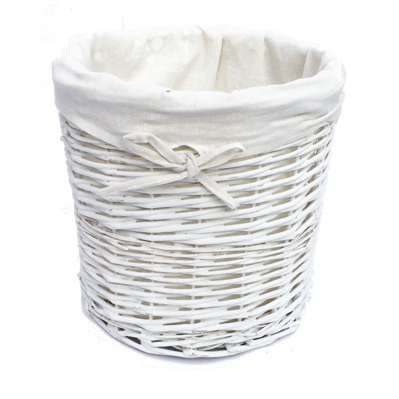 Brambly Cottage Fenske Wicker Decorative Basket, White