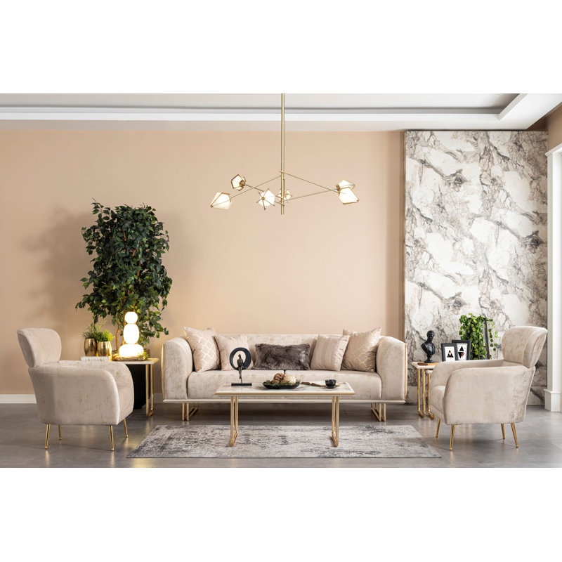 91'' Slipcovered Velvet Sofa