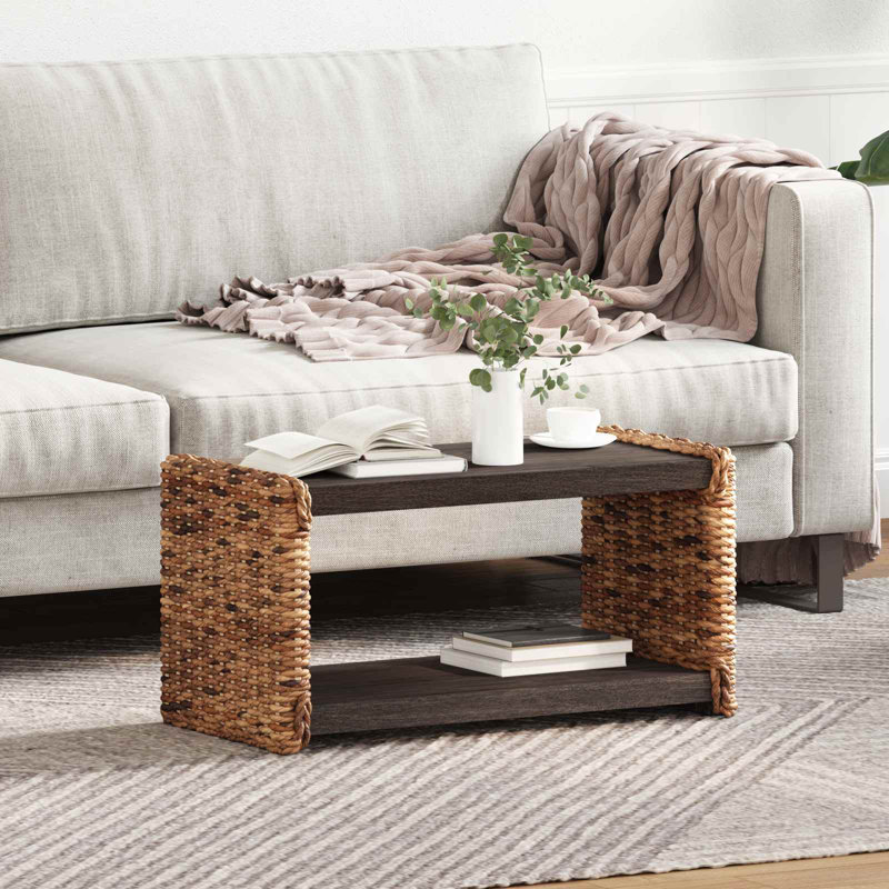 Solid Wood Coffee Table, 35cm. H x 70cm. L x 35cm. W