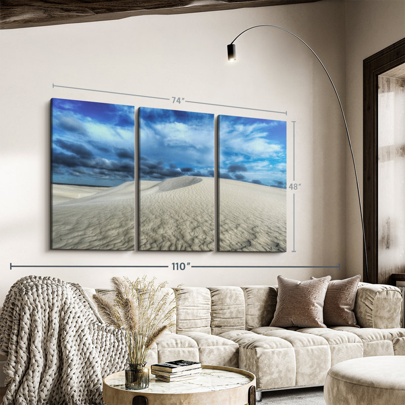 «White Sand Dunes» sur toile, H 48 po x l 74 po