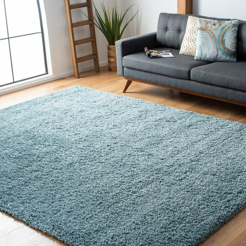 Tapis Delane, Rectangulaire 8 pi x 10 pi, Bleu clair