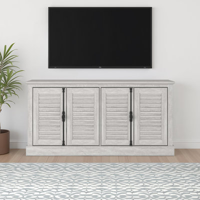 Malyha Louvered 4 Door Tv Stand