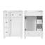 Armoire de meuble-lavabo 24 po avec lavabo en céramique à 2 tiroirs et 1 porte-859875994