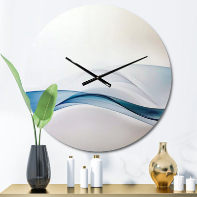 Brezlynn 3D Wave of Water Splash - Modern wall clock