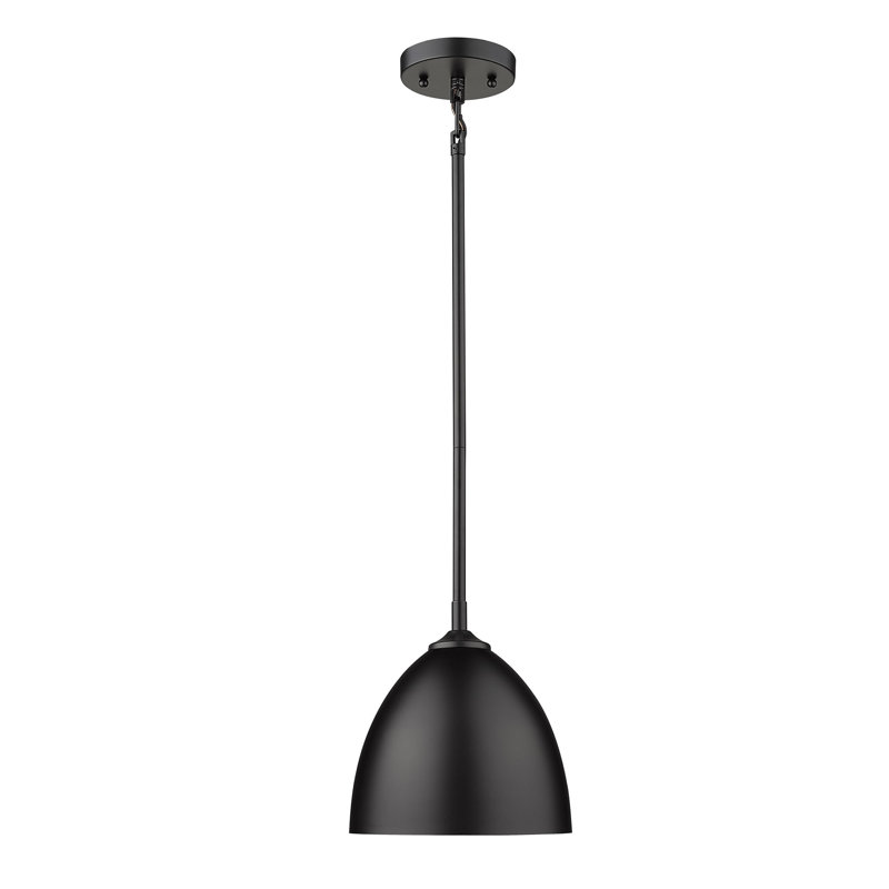 Ringwood 1 - Light Shaded Pendant, Matte Black