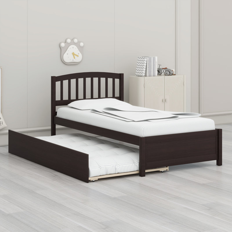Platform Bed With Trundle, Espresso