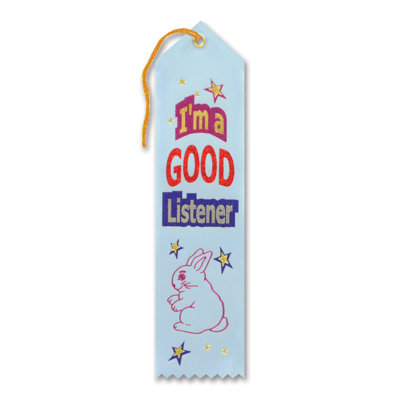 «I'm A Good Listener Award Ribbon»
