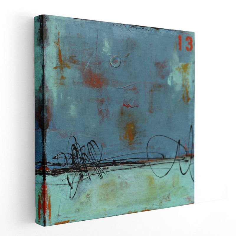 «Blue Bay Marina I», reproduction d'art sur toile, H 40 po x l 40 po