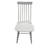 Elegant White 17 Inch Wide 36 Inch High Dining Chair with Contoured Seat Comfort-479582814