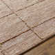 Rectangle Yuna Abstract Handmade Flatweave Jute Area Rug in Brown