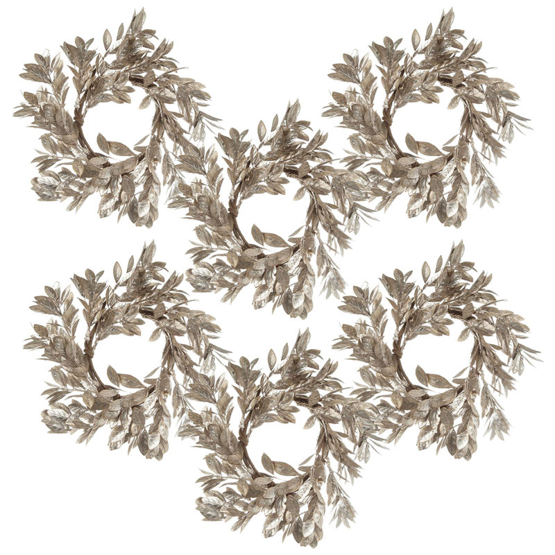 Ensemble de 6 bougies anneau de buis D11,8 po Cham