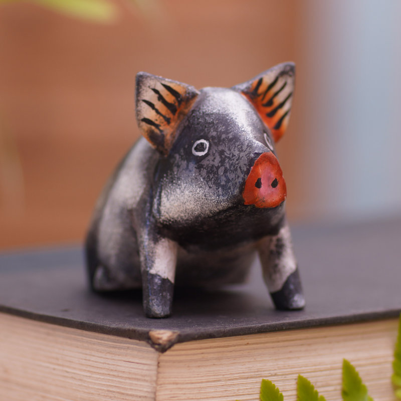 Statuette porcelet Lindblad