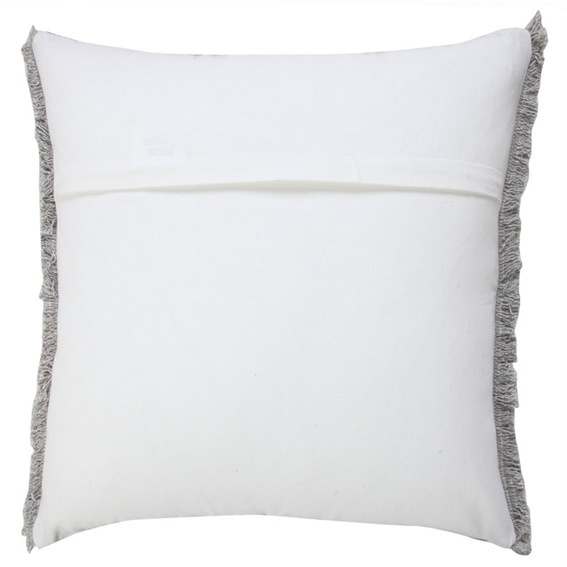 Housse de coussin en coton Neera Adobe, Microchip gris / gris clair