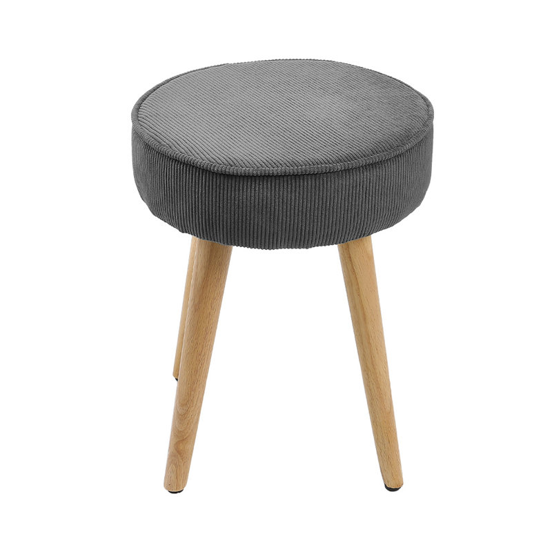 Sharmaine Rubber Wood Accent Stool