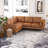 Elbing Upholstered L-Shaped Sectional Symmetrical