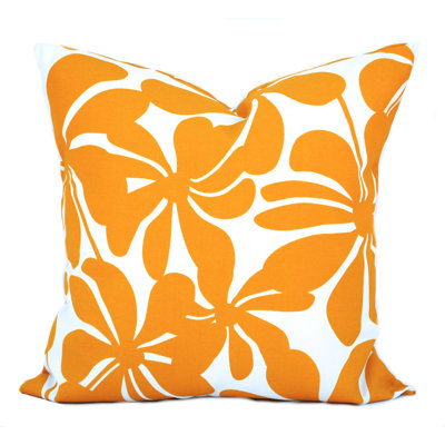 Floral Outdoor Reversible Pillow Cover