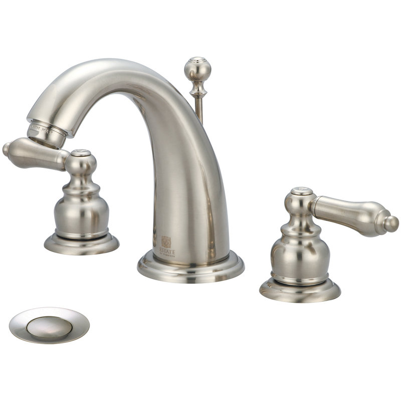 Robinet pour salle de bain large Brentwood, Nickel brossé