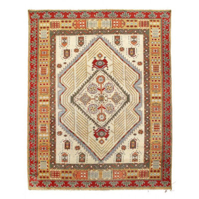 Oriental Area Rug in Beige