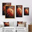 Fleur de dahlia orange III - reproduction sur toile-86828052-86828049