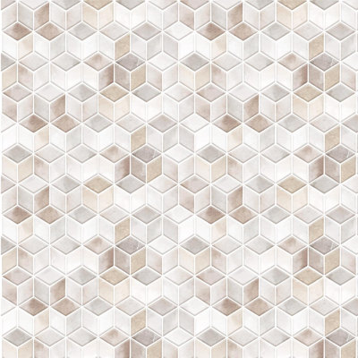 Carrelage mosaïque auto-adhésif en aluminium 34 po x 44 po