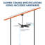 Ventilateur de plafond 5 pales avec télécommande et lumière à intensité variable RAVian-21123275-21123265