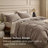 Bedsure 100% Washed Cotton Duvet Cover Oversized Queen Set -  Minimalist Cotton Beding Set For All Season（set of 3）-125402765-125402764