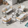Defino 6 Piece Steel Wicker Seating Group With Cushions