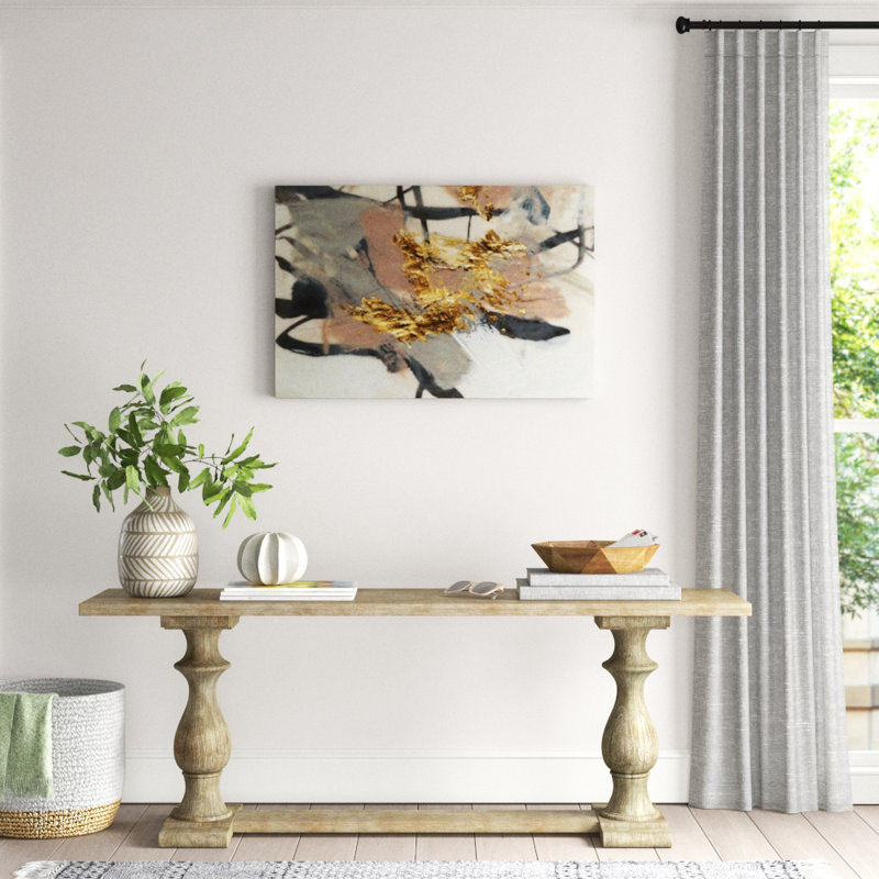 « golden rosé ii »-impression sur toile, H 32 po x l 48 po x P 1,5 po, Toile tendue