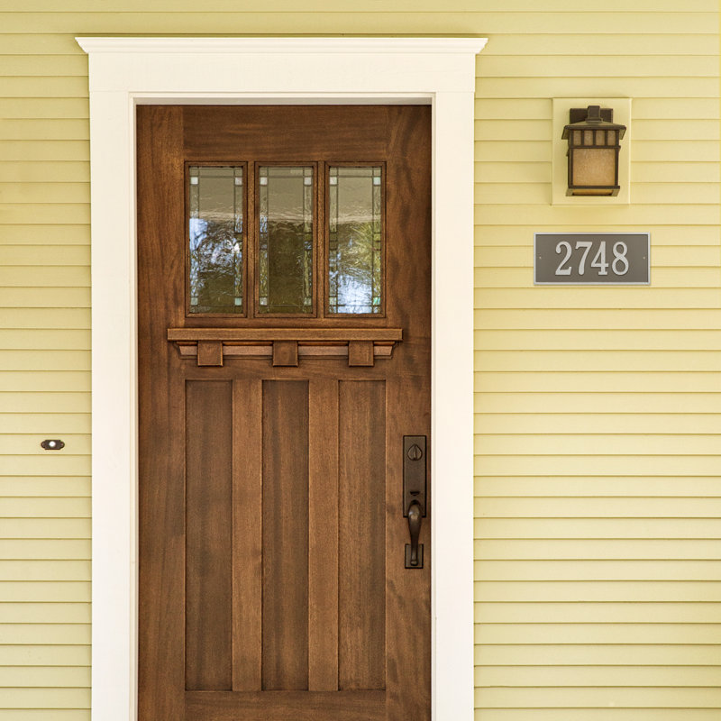 Hartford 1-Line Wall Address Plaque, Pewter and Silver, Yes