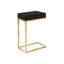 Table d'appoint pour le salon -, métal accentué avec espace de rangement, finition compartiment moderne, pieds