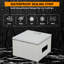 NEMA 4X/IP66/IP67 Waterproof Stainless Steel Electrical Storage Cabinet – 12"x12"x8" Lockable Wall-Mounted Enclosure with Mounting Plate & 2 Keys – Rustproof Junction Cabinet – Grayish White