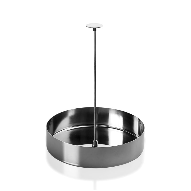 Round Basket Stile Stainless Steel, 8.4646" H x 8.6614" W x 8.6614" D