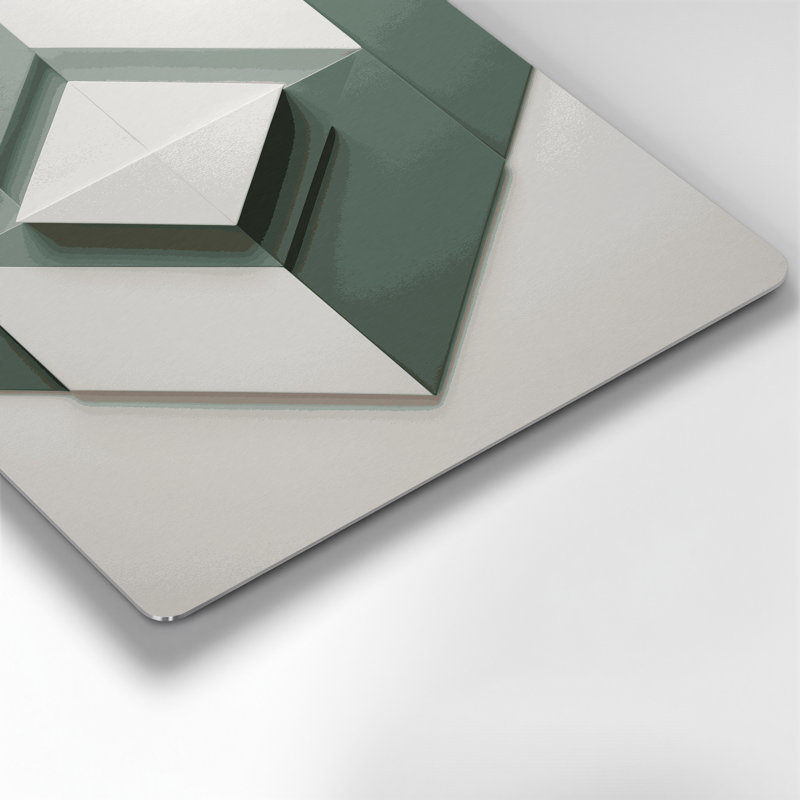 Minimalism 90 Grey Metal Wall Art, 8" H x 10" W