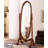 Oval Solid Wood Full Length Mirror