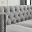 Luxueux canapé modulaire en L en velours avec 3 coussins, parfait pour le confort et le style de tout espace de vie-547410434
