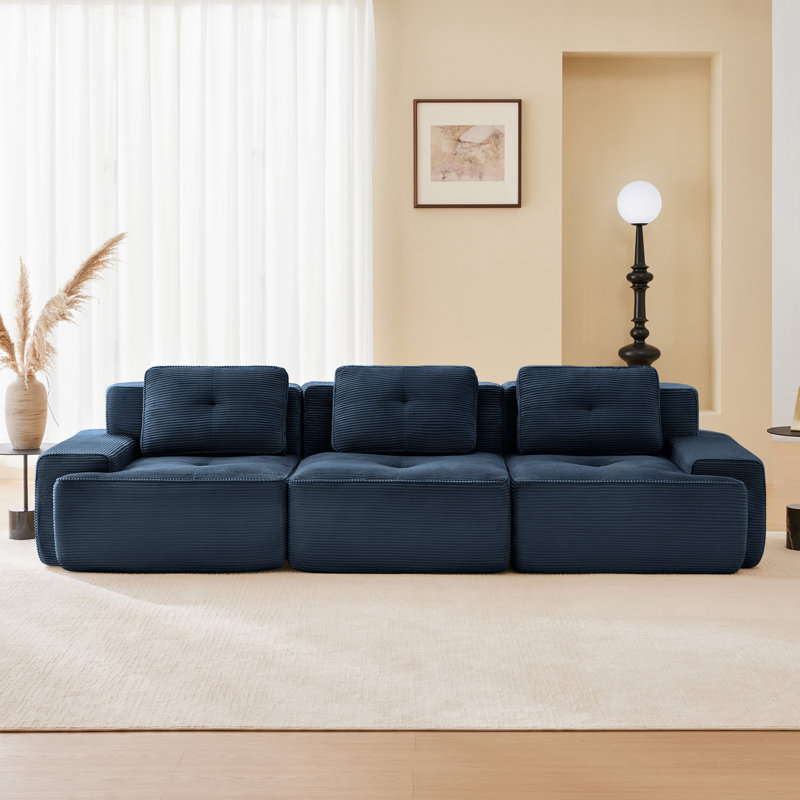 Canapé modulaire moderne 117 "pour salon 117", Bleu