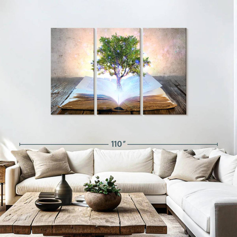 Ashelle livre de l'arbre de la sagesse, H 48 po x l 74 po