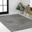 Tapis rayé noir / blanc Aarhus-305997500