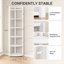 Bibliothèque de luxe 70,87 "avec cadre en métal robuste, solution de rangement de qualité supérieure-1771677162